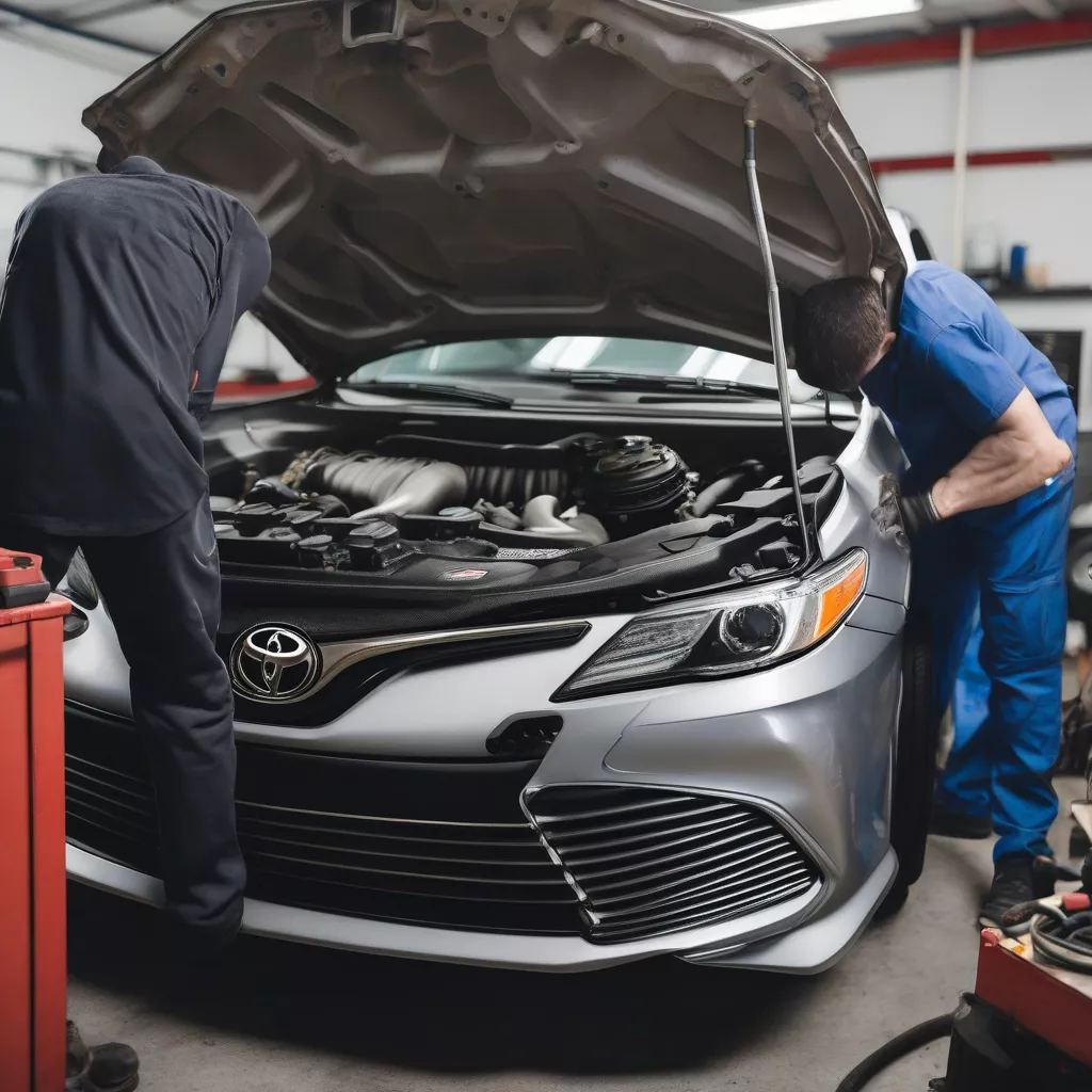 Inspection d'une Toyota Camry d'occasion avant achat