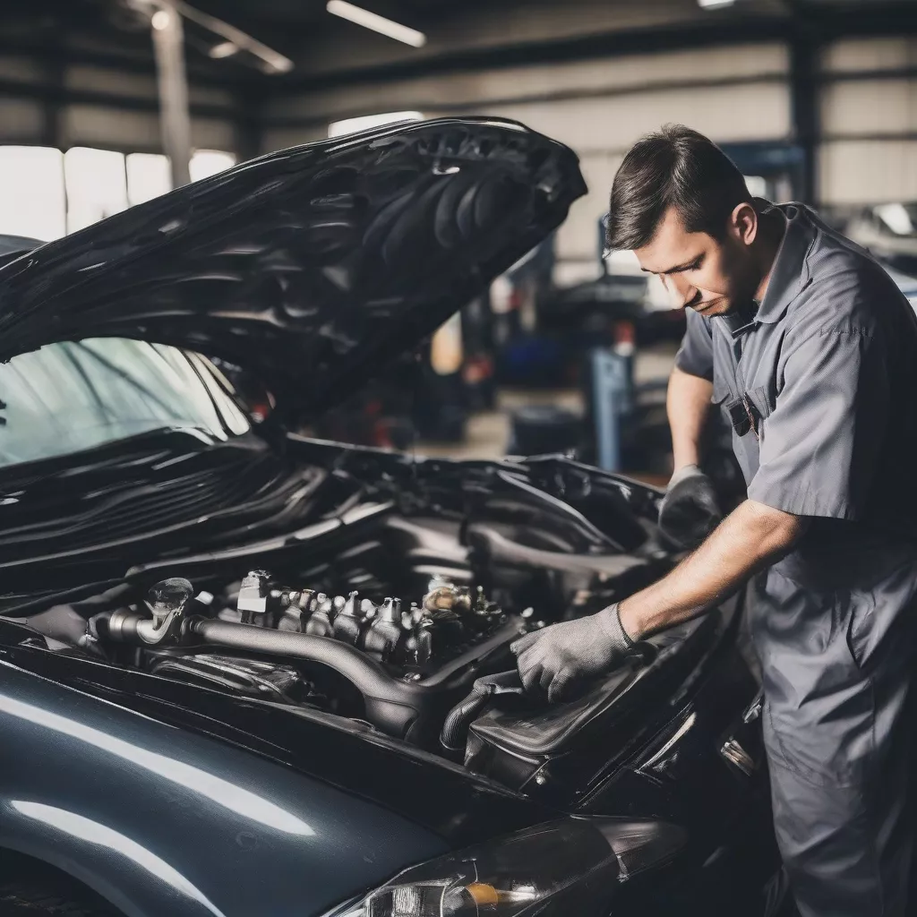 Inspeção de um carro usado