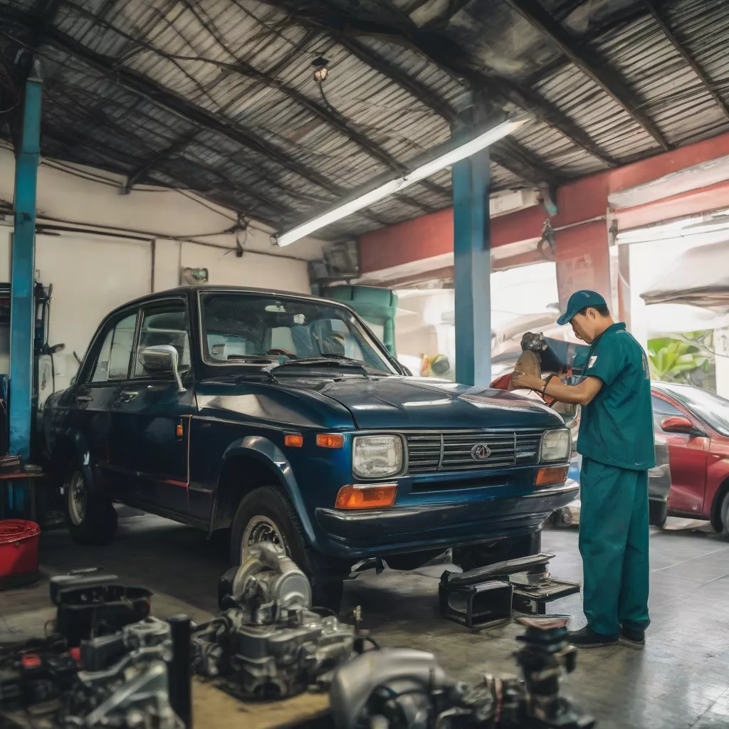 Inspecting a used car in Nha Trang