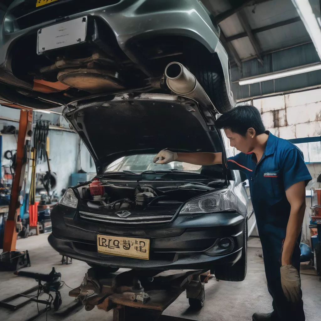 Used car inspection in Da Nang