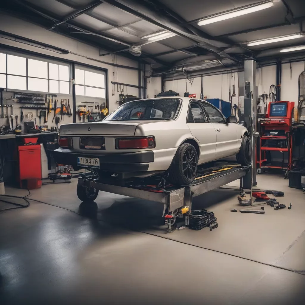 Car inspection at a dealership