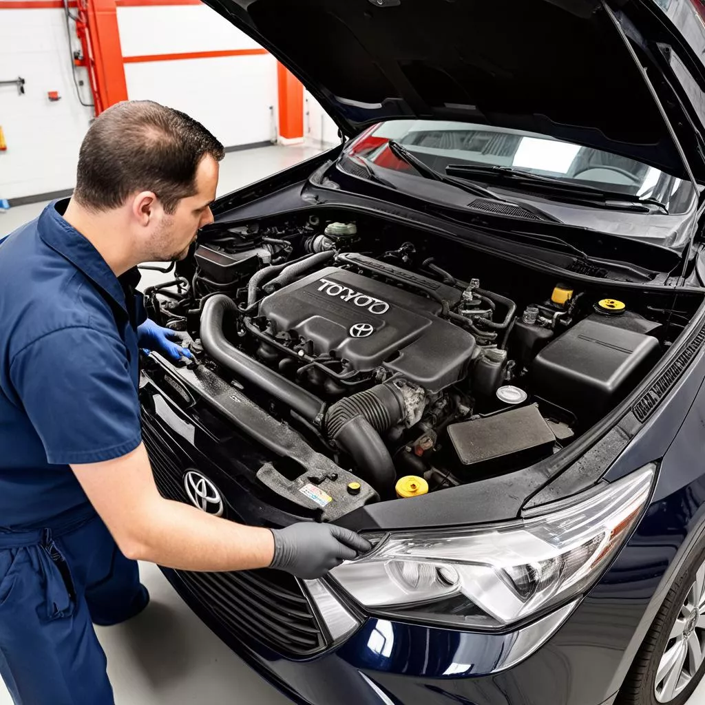 Kiểm tra xe ô tô Toyota cũ