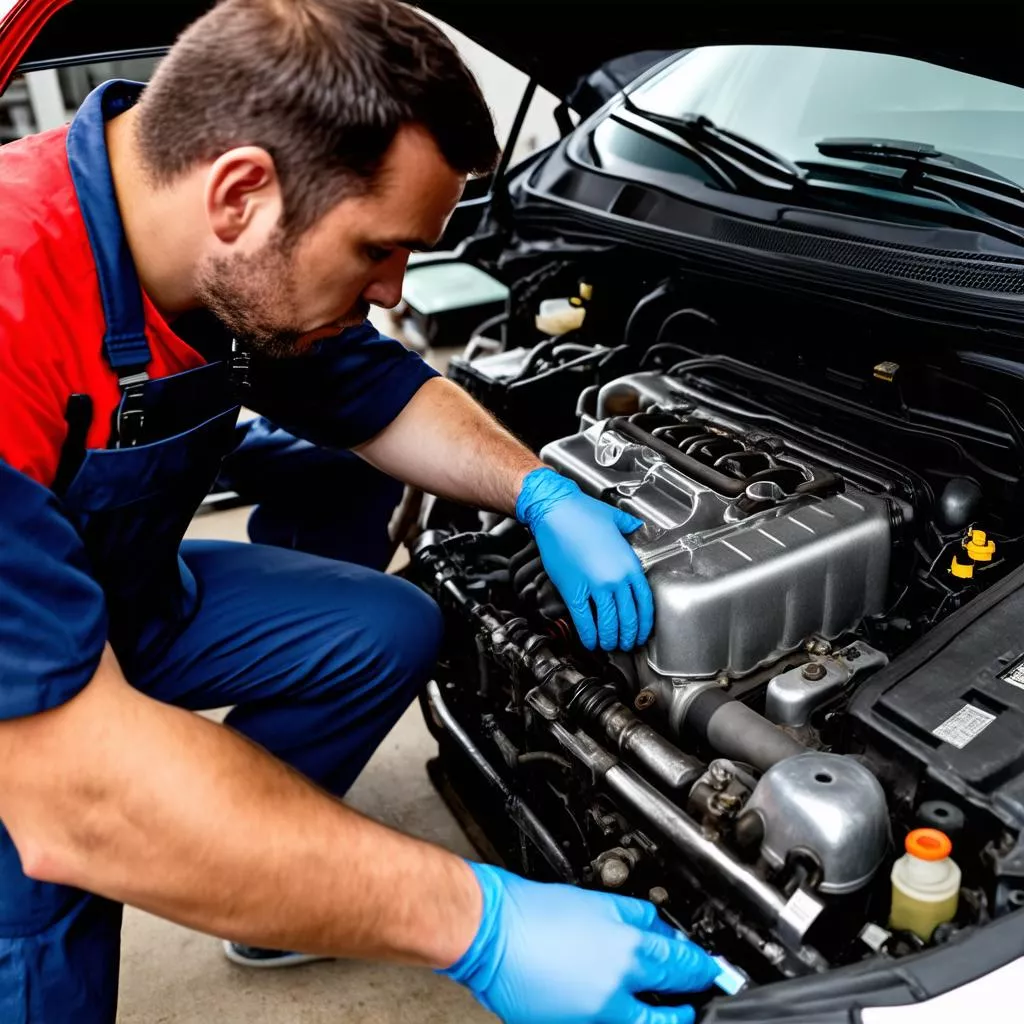 Kiểm tra xe ô tô trước khi thuê