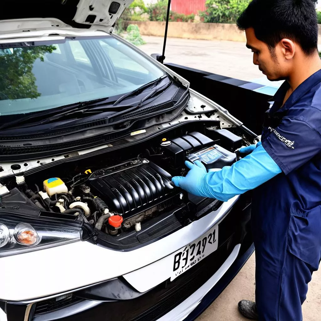 Kiểm tra xe ô tô Vios cũ