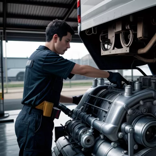 중고 트럭 점검