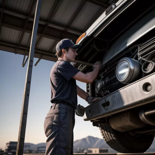 Kiểm tra xe tải cũ