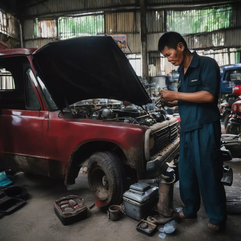 Kiểm tra xe tải cũ