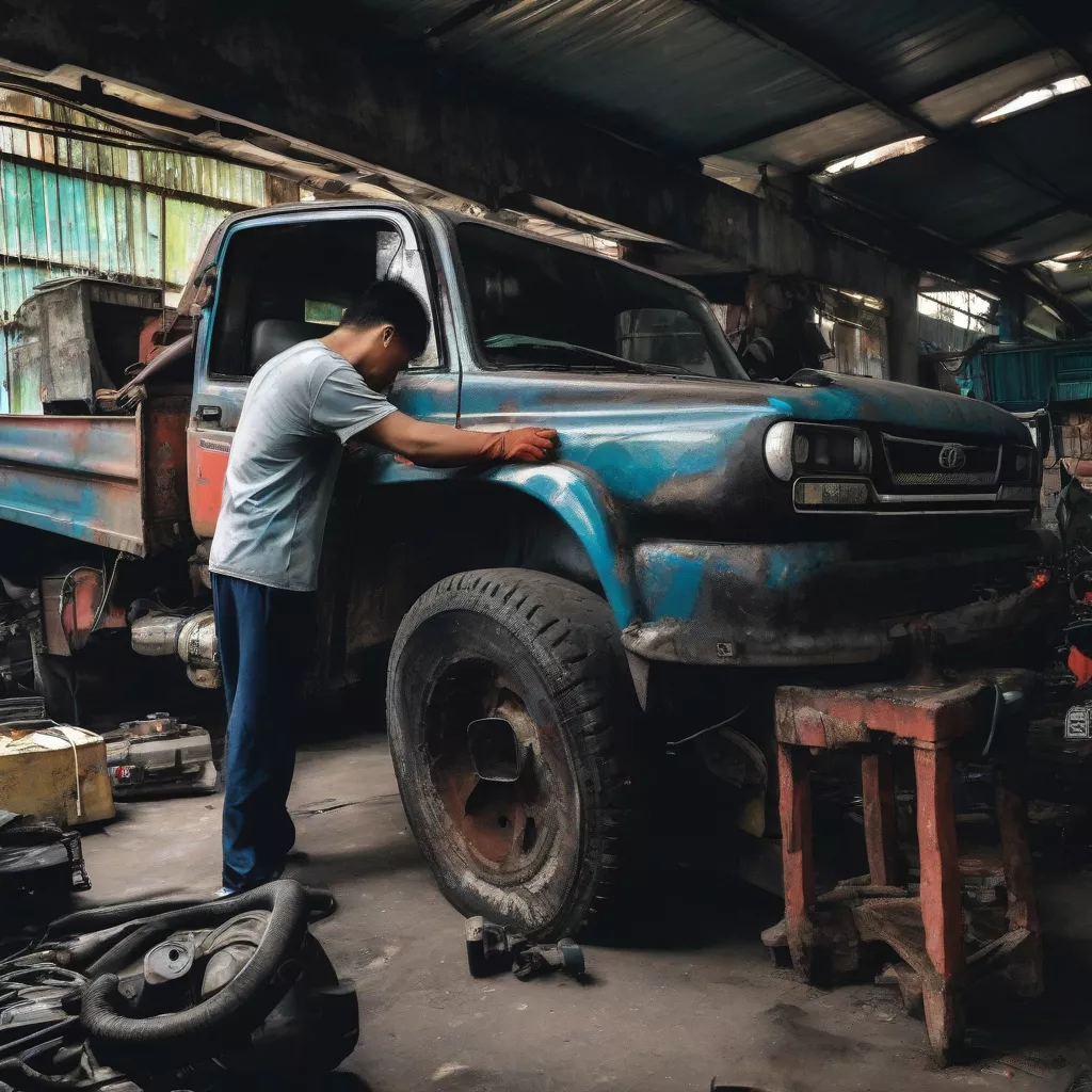 Used truck inspection