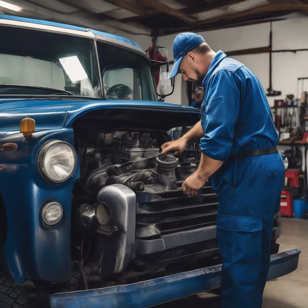 Kiểm tra xe tải cũ