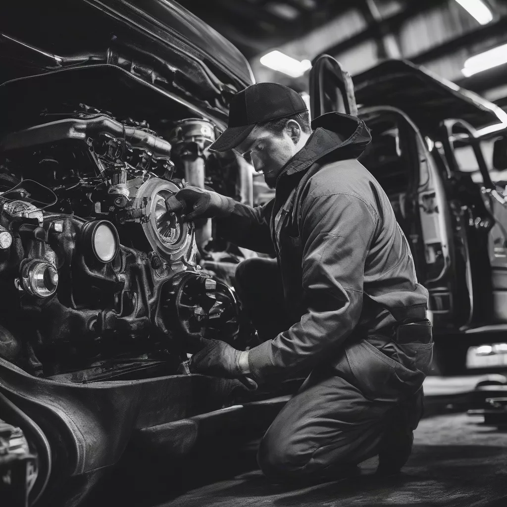 Kiểm tra xe tải cũ