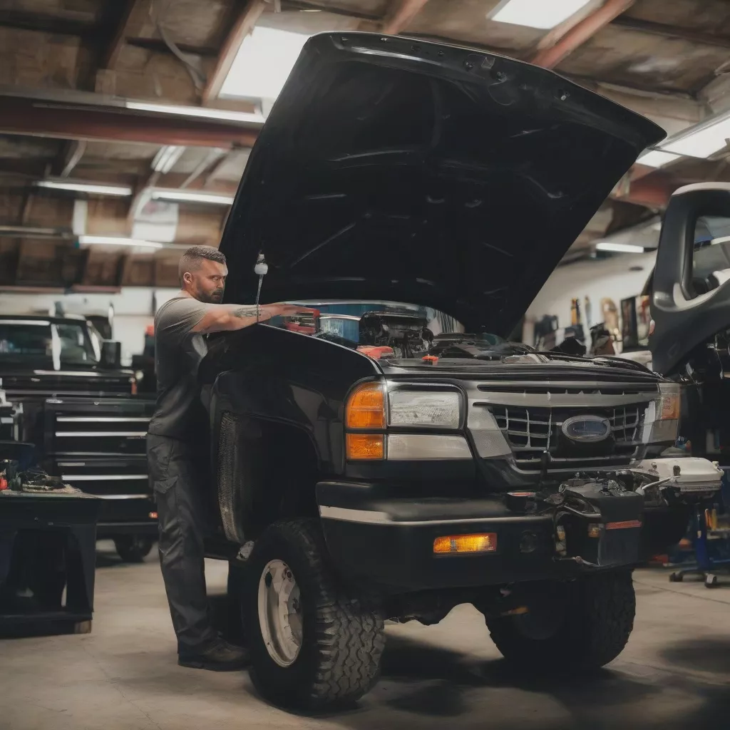 中古トラックの点検