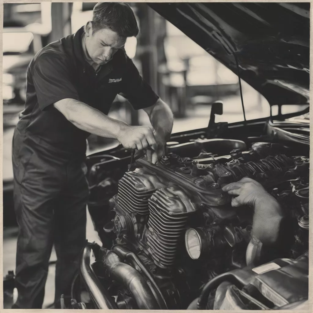 पुराने ट्रक की जाँच