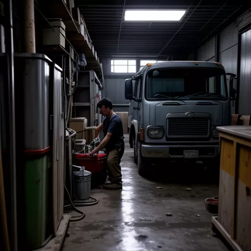 Kiểm tra xe tải cũ tại Hà Nội