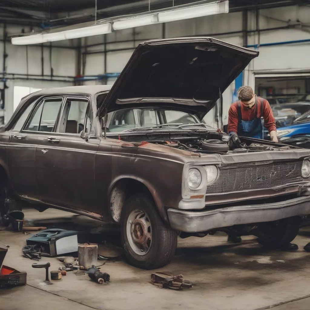 Checking for accident damage