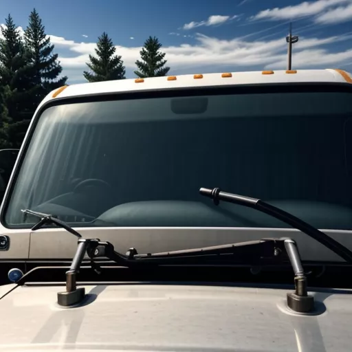 Parabrezza camion riparato con cura