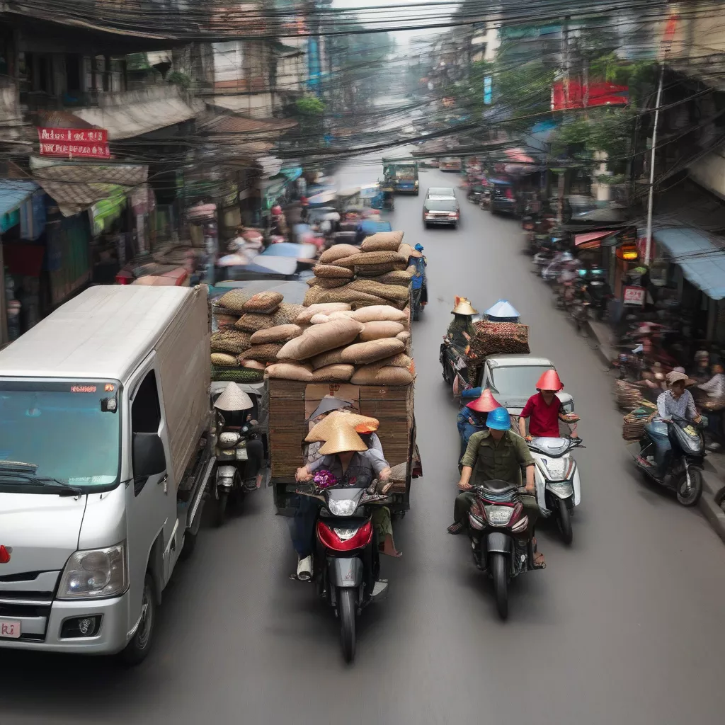 Safe and Efficient Truck Driving in Hanoi