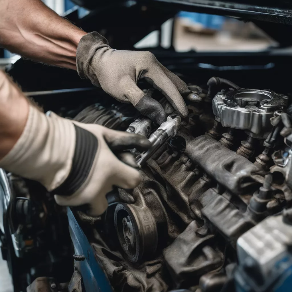 Truck Mechanic Performing Repairs