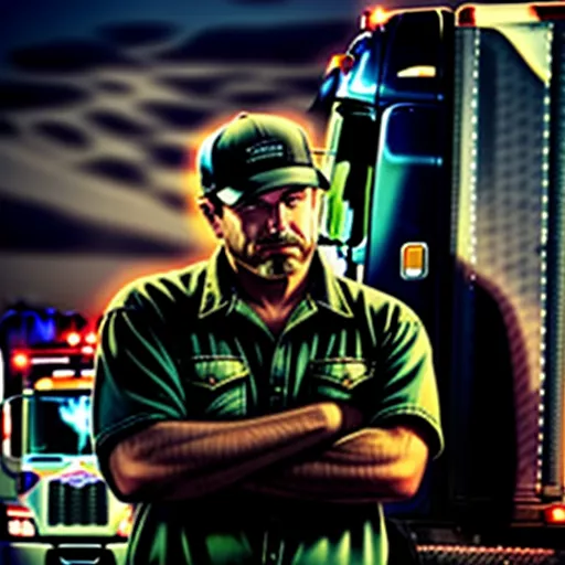 Condutor de camião de 5 eixos