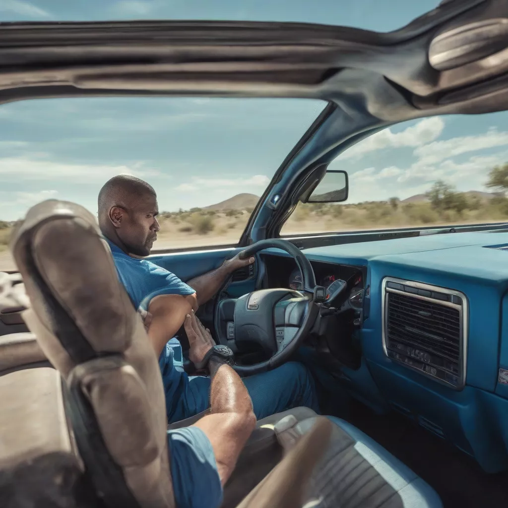 Safe pickup truck driving