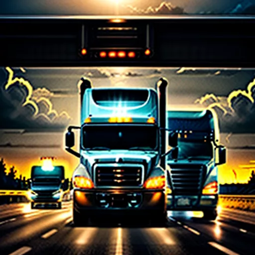 Conduite d'un camion à cabine avancée