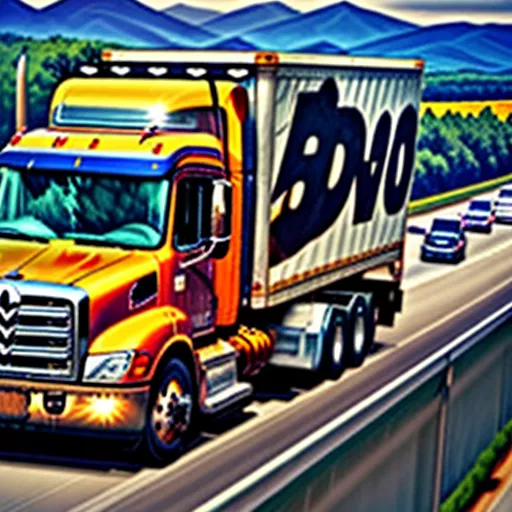 Howo tractor truck driver on the road