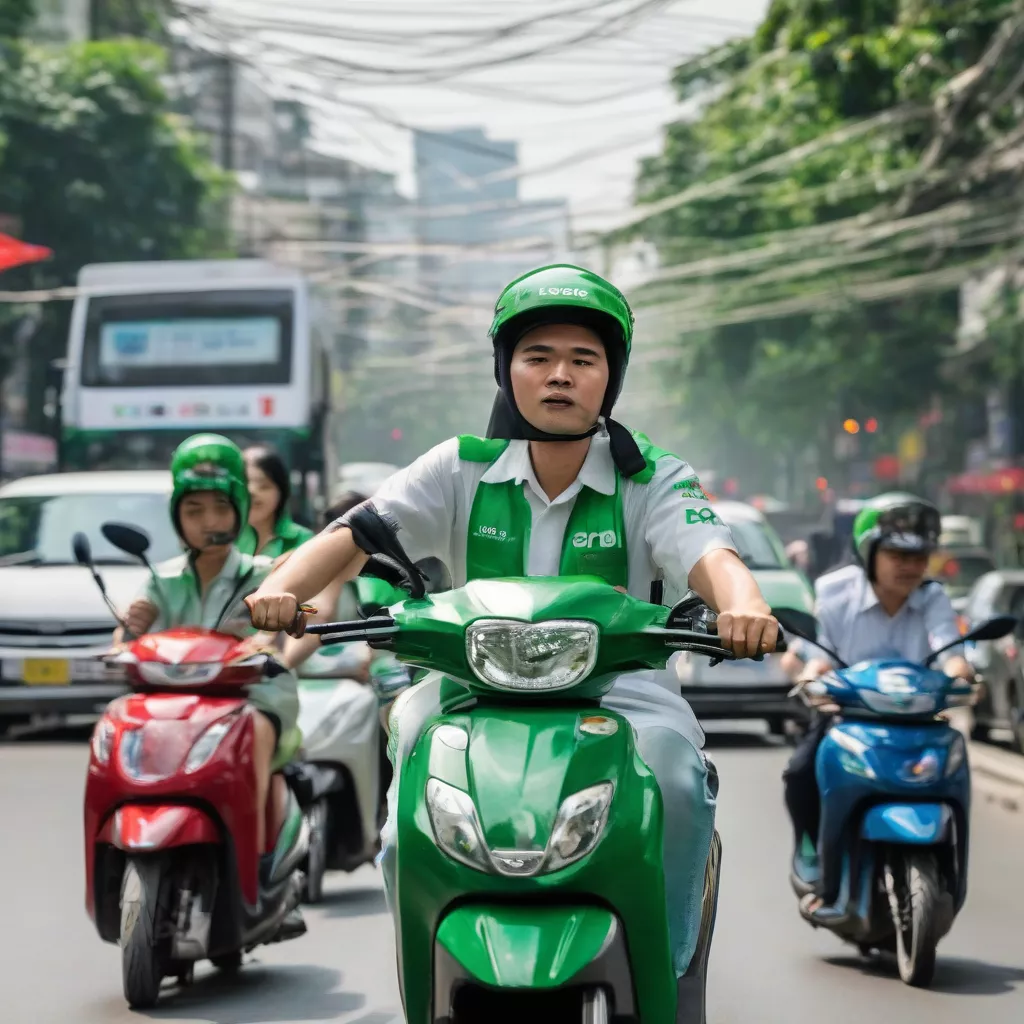 Grab-Fahrer in Hanoi: Attraktive Verdienstmöglichkeiten