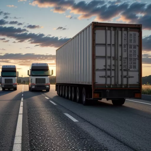 Truck driver on the road