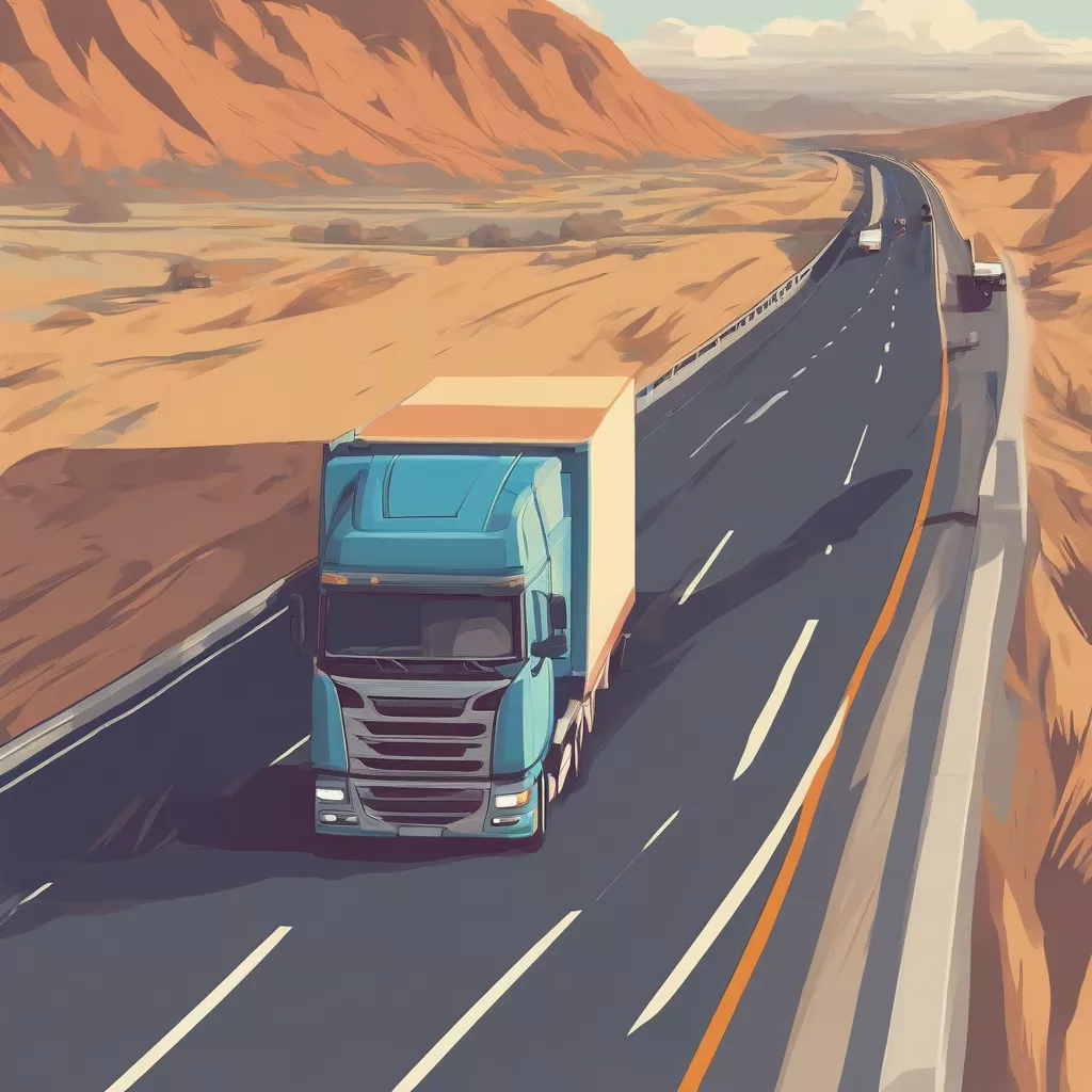 Truck Driver on the Road