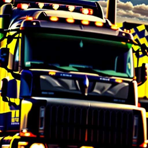 전문적인 트럭 운전