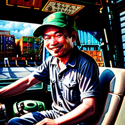 Driving a Container Truck