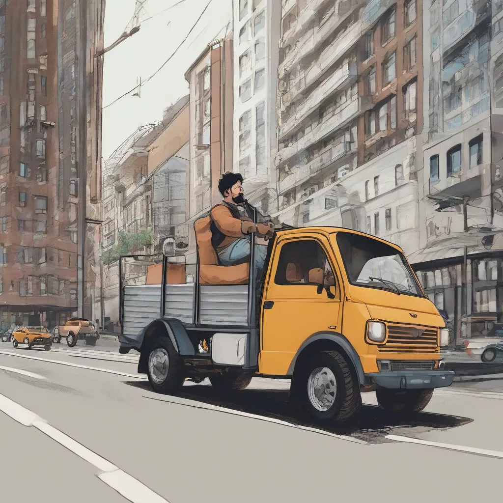 Driving a light truck