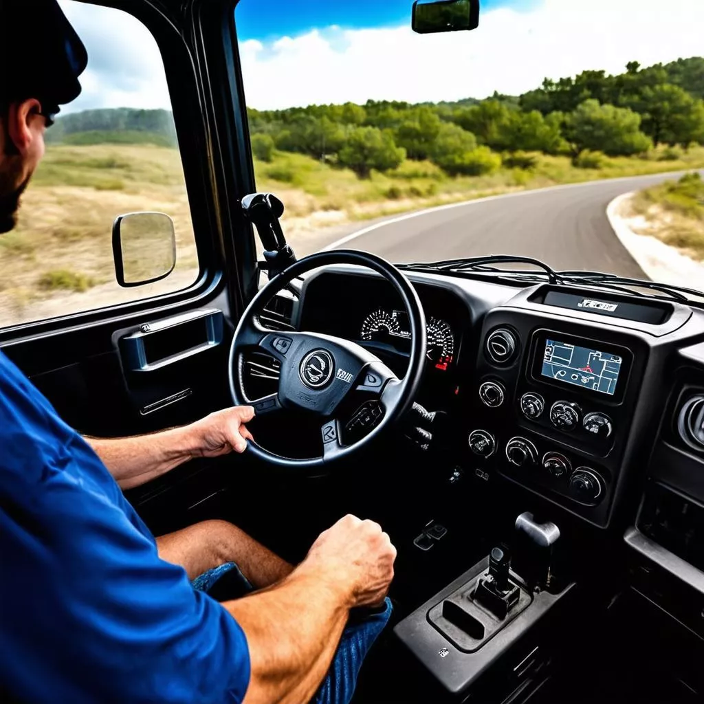 Lái xe tải mô phỏng