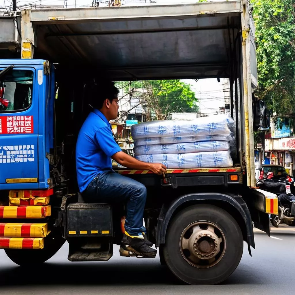 서울에서 트럭 운전