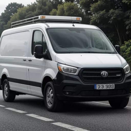 वान चलाते हुए