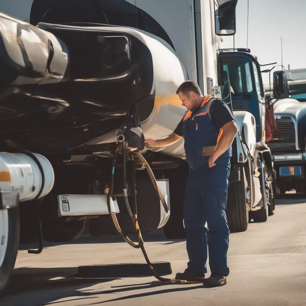 Conducente di autocisterna professionale