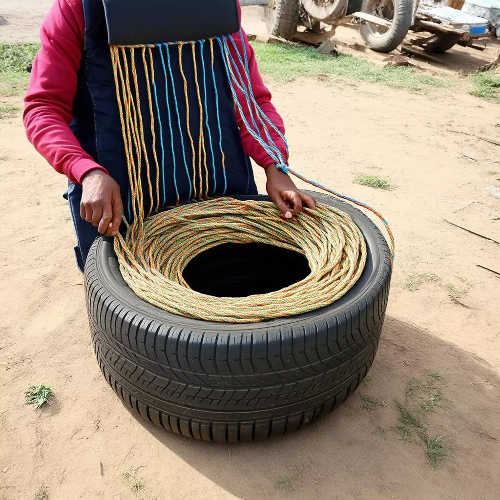 Cách Làm Ghế Bằng Lốp Ô Tô: Biến Tấm Lốp Cũ Thành Nội Thất Độc Đáo