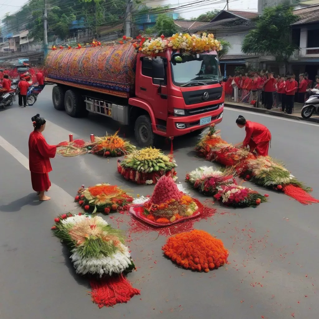 Phu Man Ritual: Blessing Your Truck for Prosperity and Safety