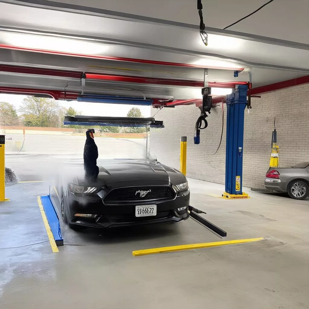 Car wash ramp installation