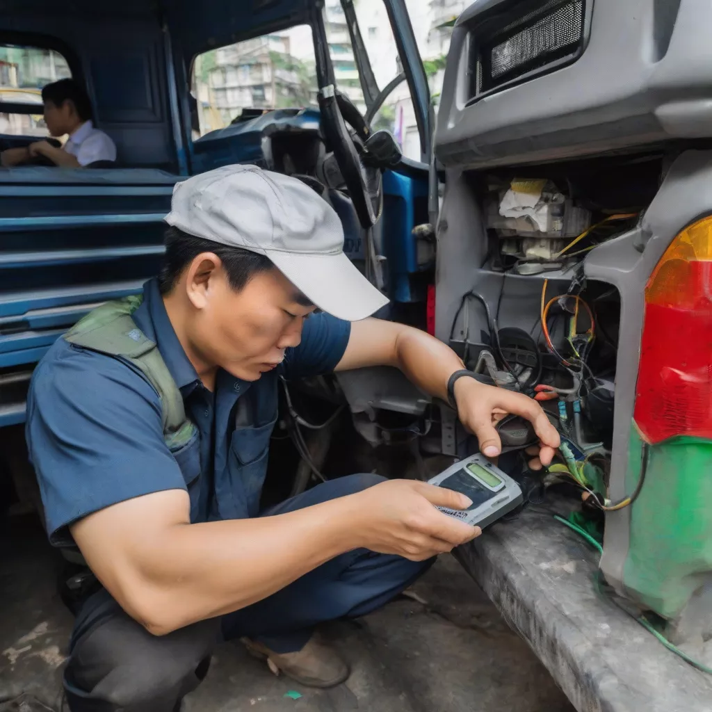 Truck GPS Tracker Installation in Hanoi