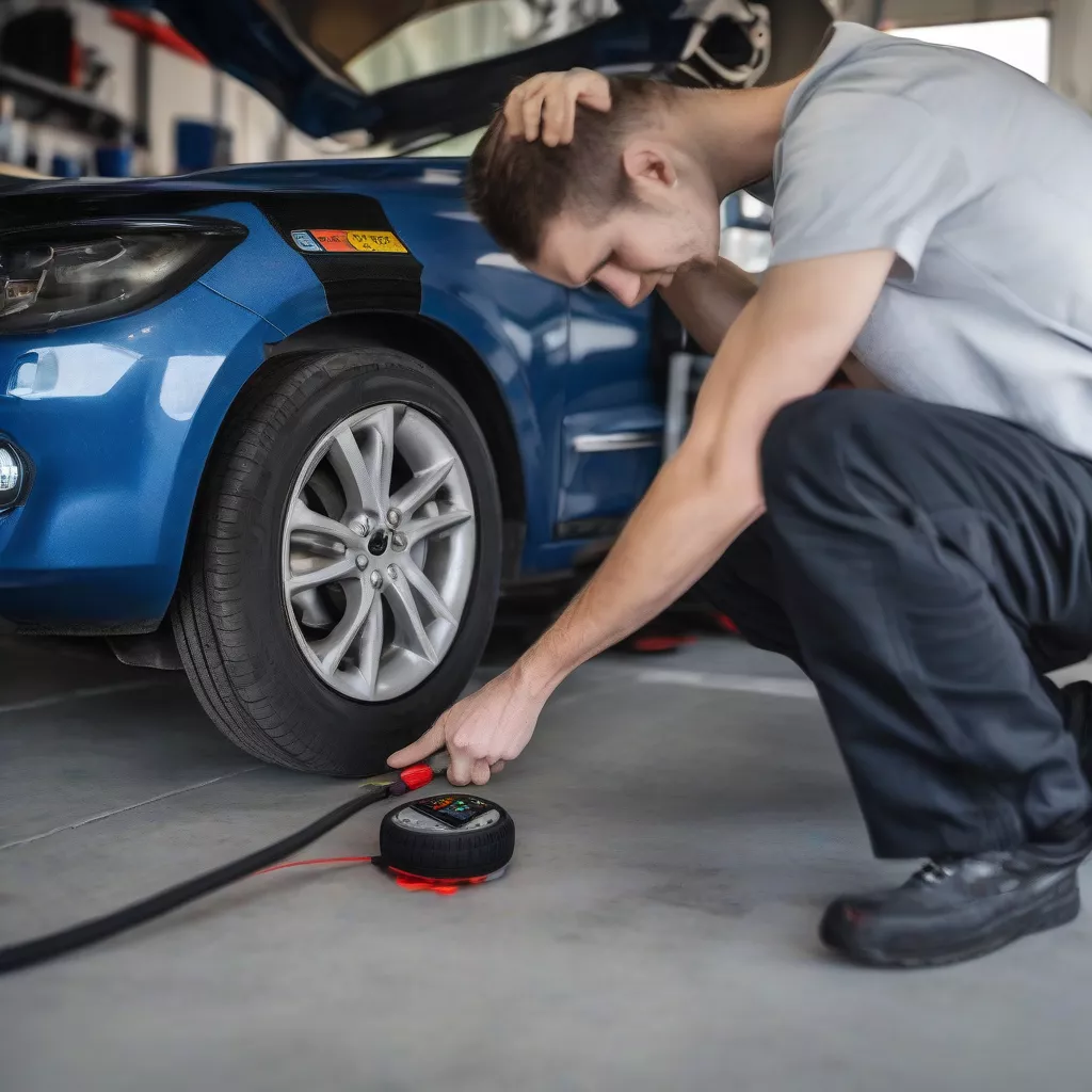 TPMS Installation at a Garage