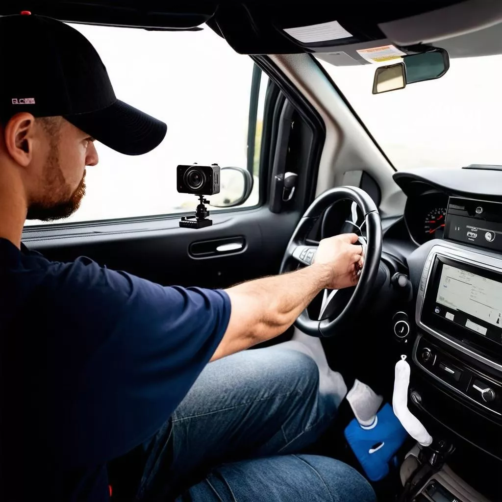 Lắp đặt camera hành trình