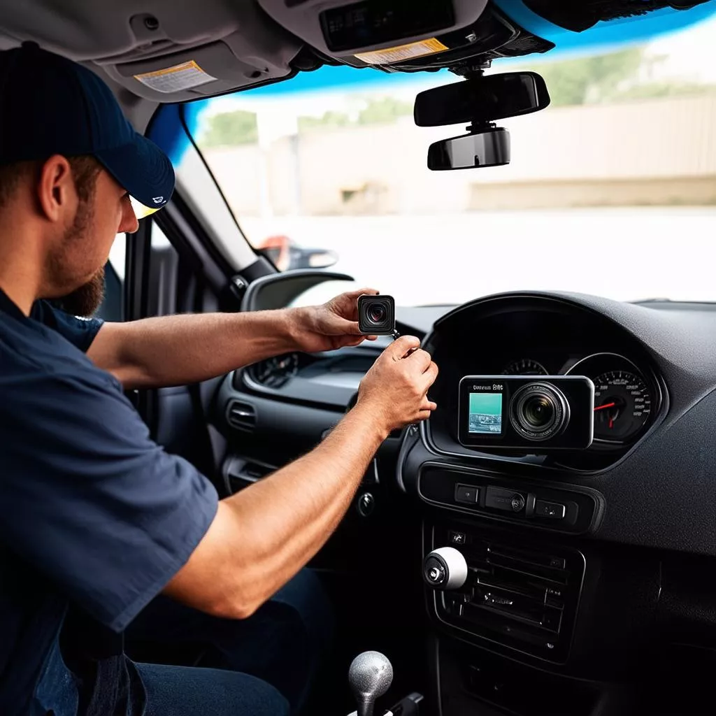 Dash cam installation