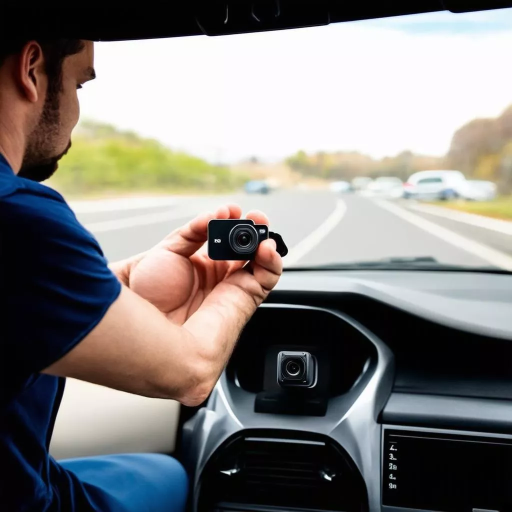 Lắp đặt camera hành trình ô tô