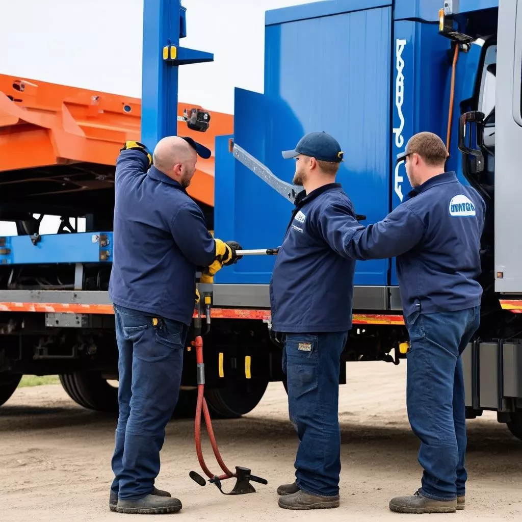 Installing a 120-ton truck scale
