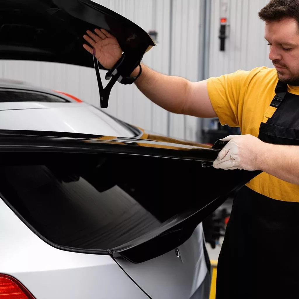 Truck Spoiler Installation