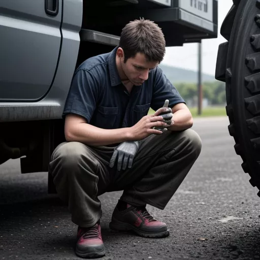 Lắp đặt chắn bùn xe tải