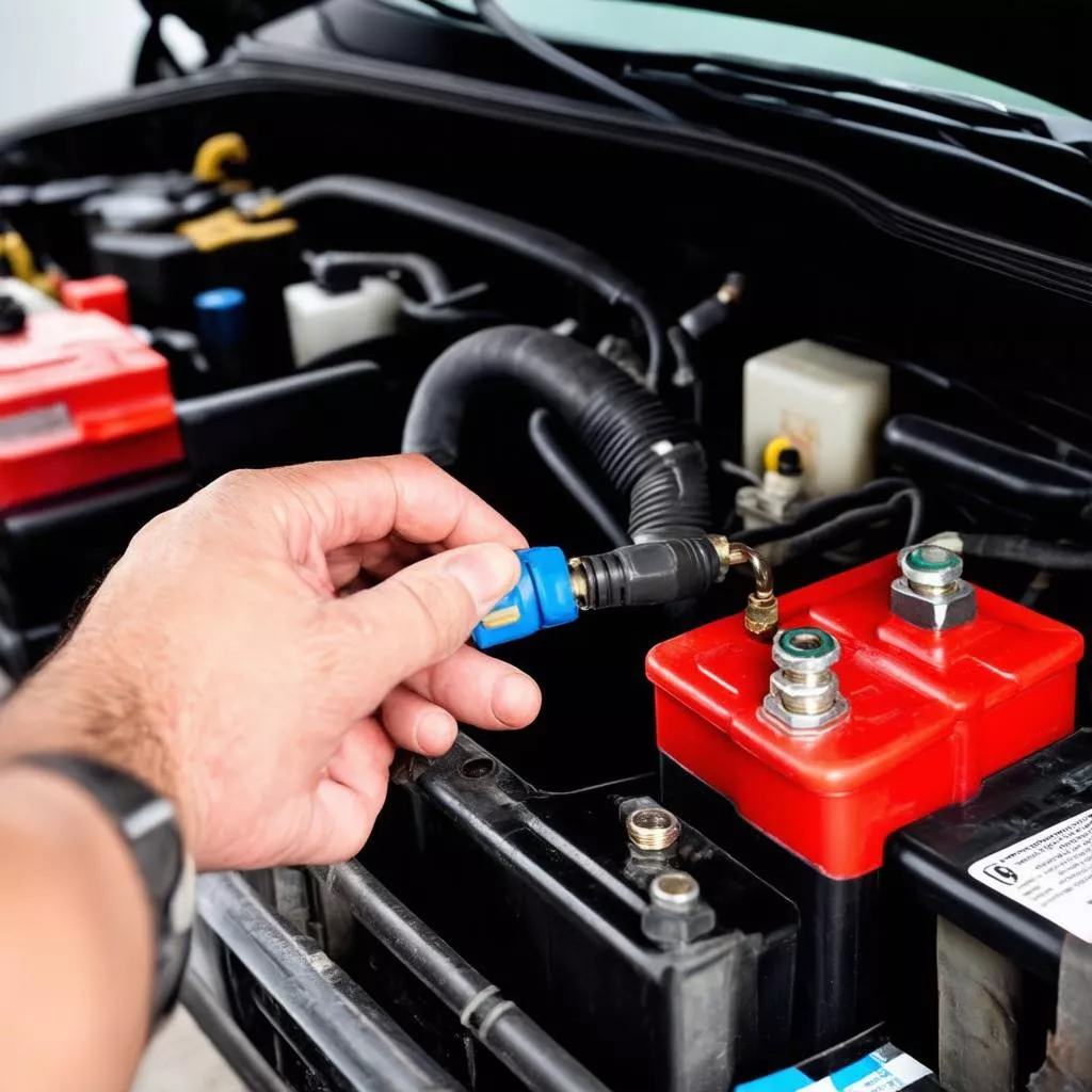 Installing a car battery disconnect switch