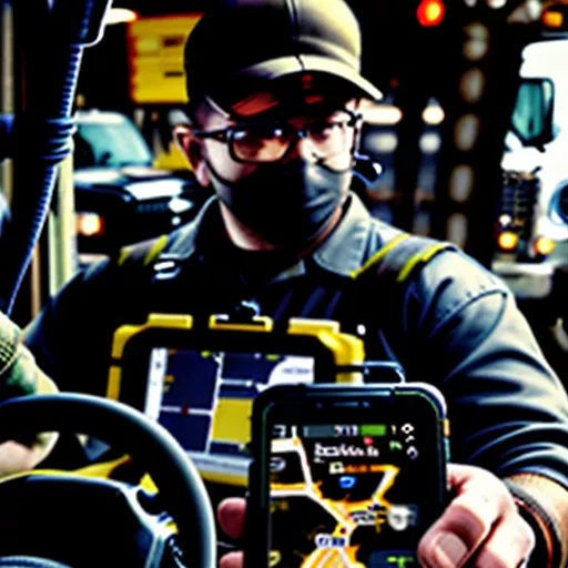 Installation d'un traceur GPS sur un camion