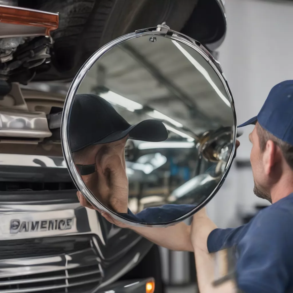 Lắp đặt gương cầu lồi cho xe tải