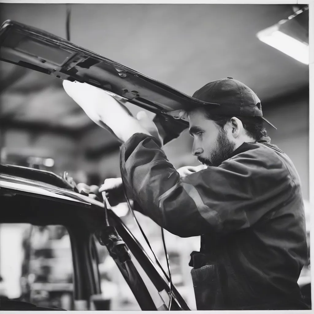 Car mirror installation